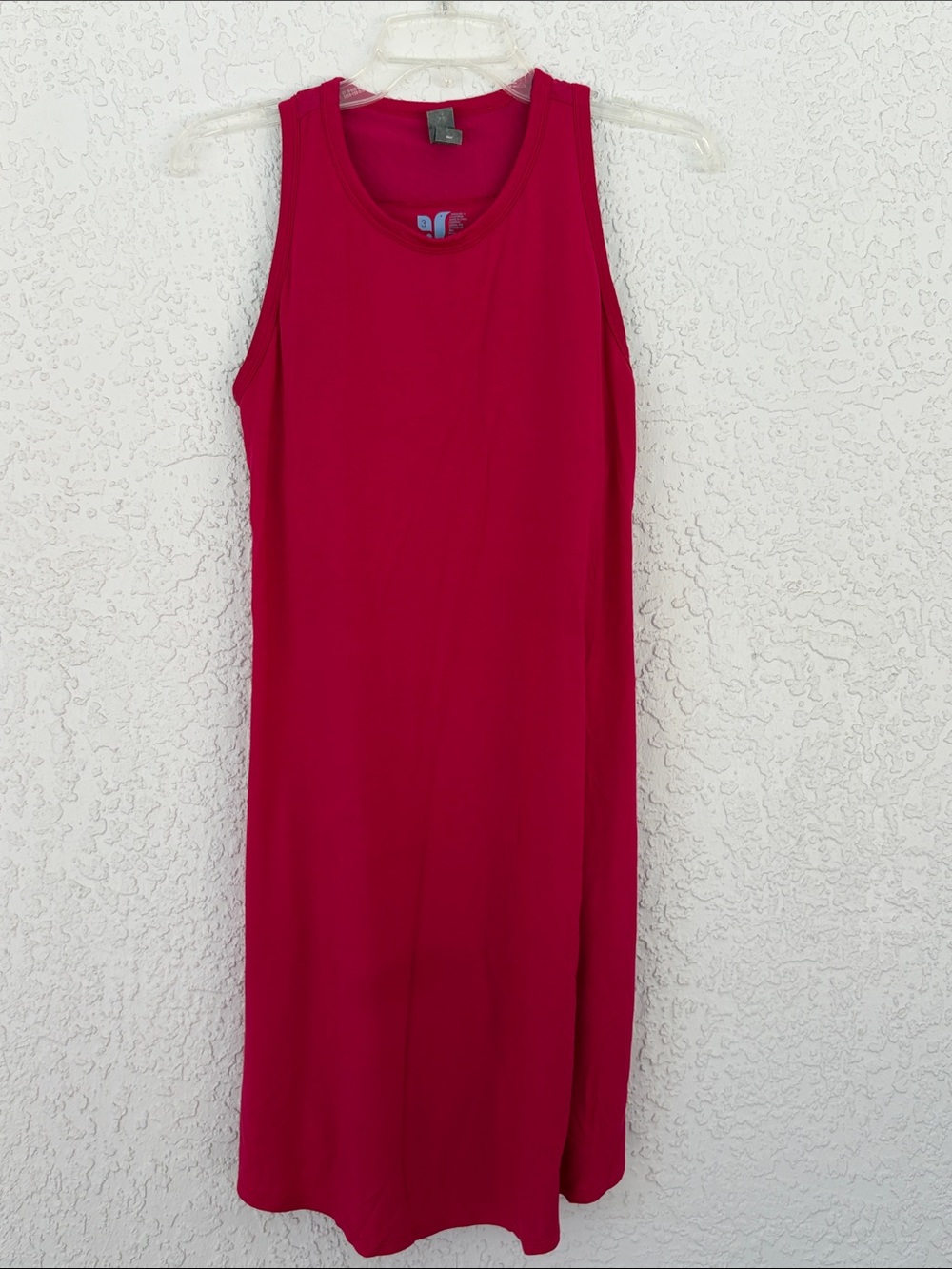 SHEBIRD Sleeveless Fuchsia Tank Dress with build in bra support size 3